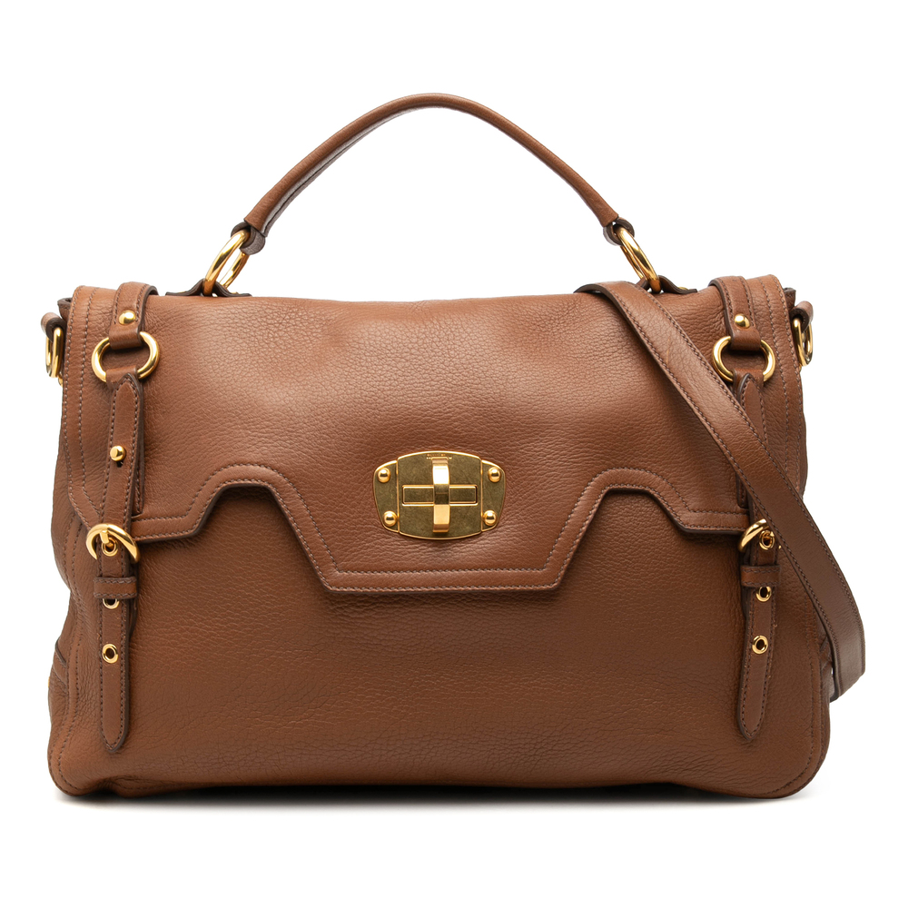 Pre-Loved Miu Miu Cervo Paloma Top Handle Bag